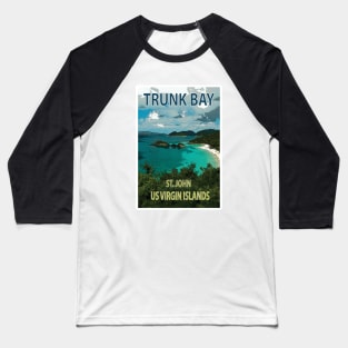 Trunk Bay poster Baseball T-Shirt